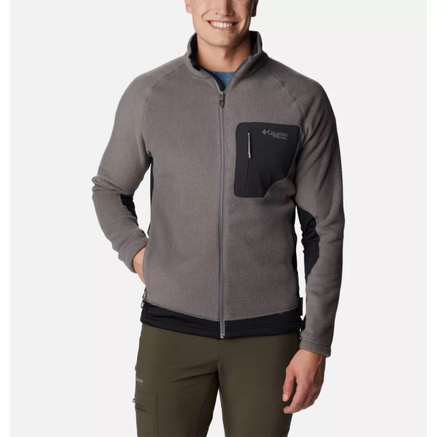 Columbia Sale City Grey/Black Men's Titan Pass 2.0 II Fleece Jacket