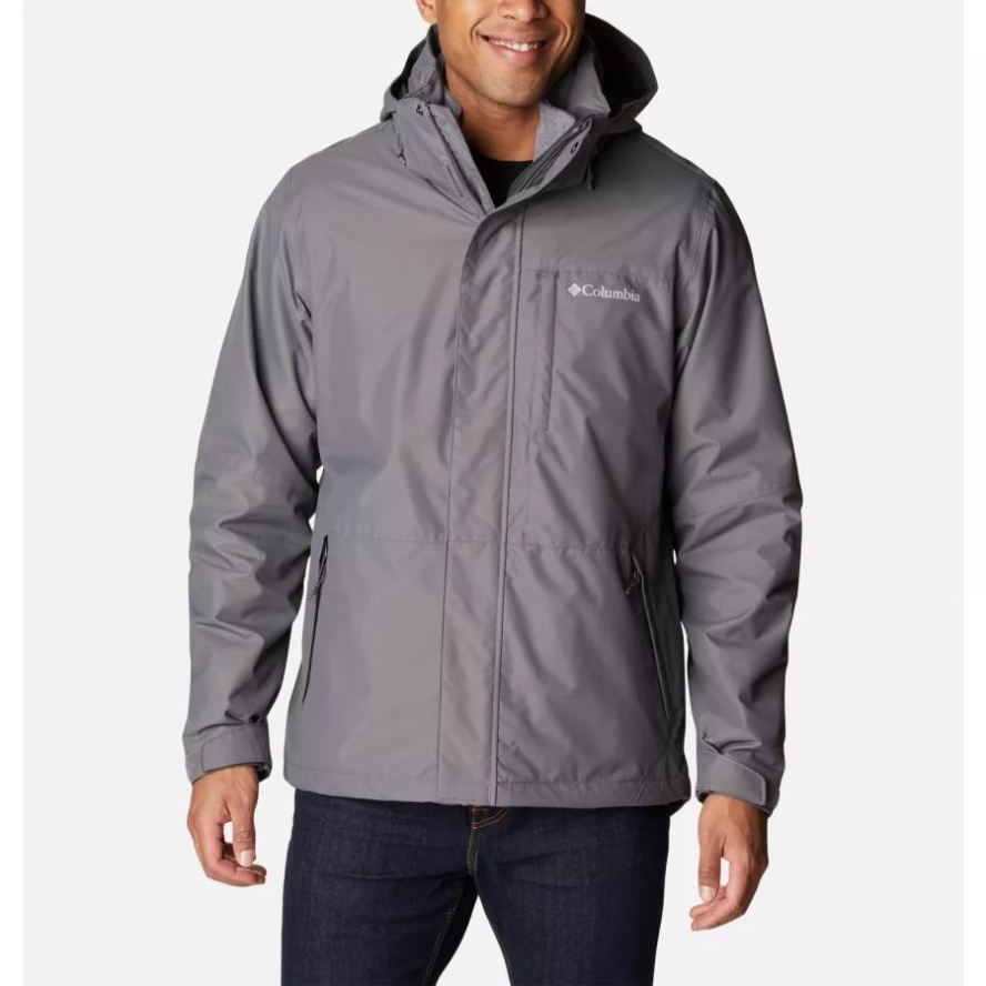 Columbia Sale City Grey Men's Gulfport 3-in-1 Interchange Jacket