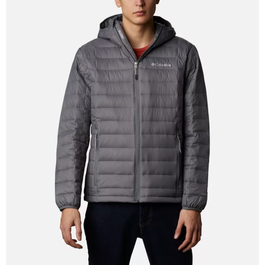 Columbia Sale City Grey Men's Voodoo Falls 590 TurboDown Hooded Jacket Tall