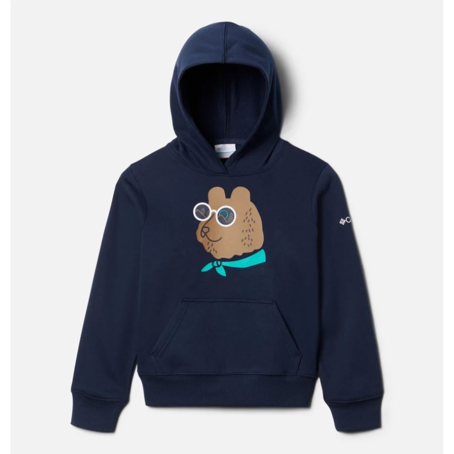 Columbia Sale Collegiate Navy Bearly Shades Kids' Basin Park Graphic Hoodie