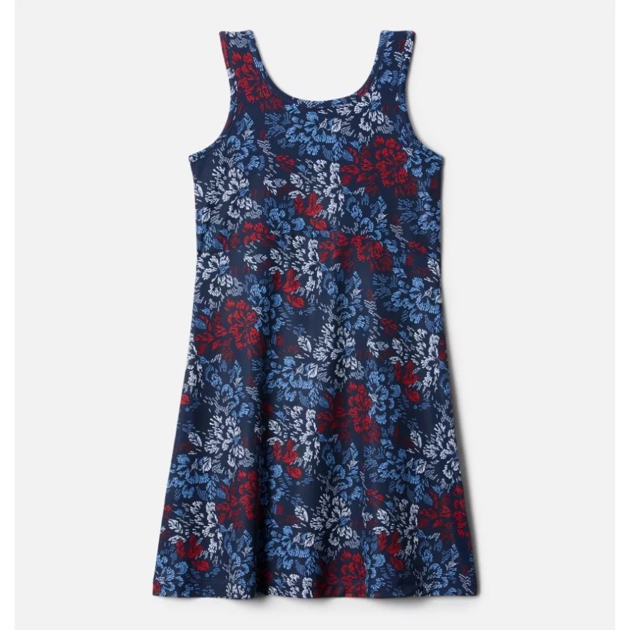 Columbia Sale Collegiate Navy Deep Sea Dash Girls' PFG Freezer Dress II