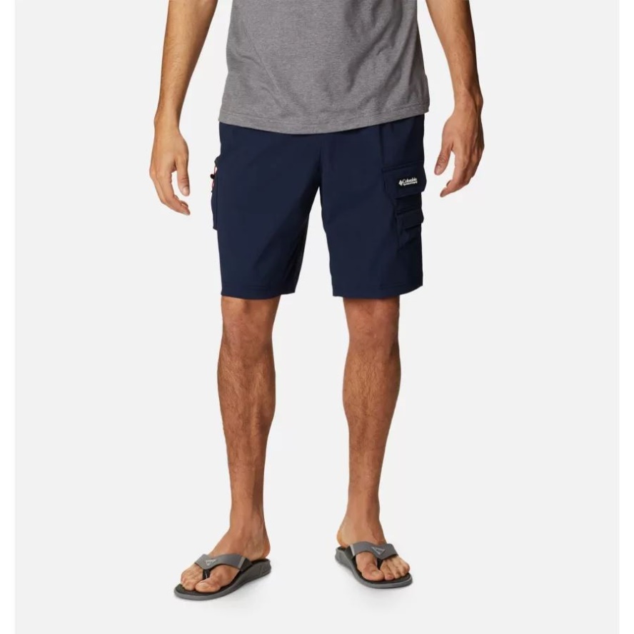 Columbia Sale Collegiate Navy Men's Field Creek Cargo Shorts