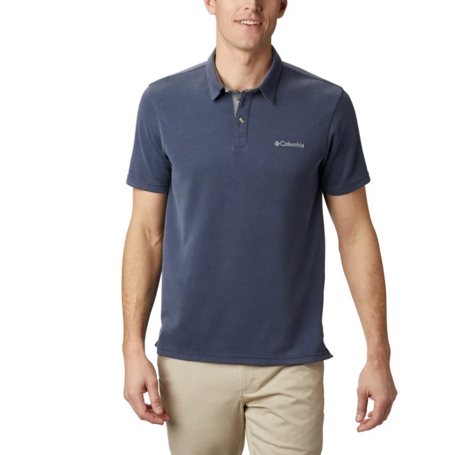 Columbia Sale Collegiate Navy Men's Nelson Point Polo