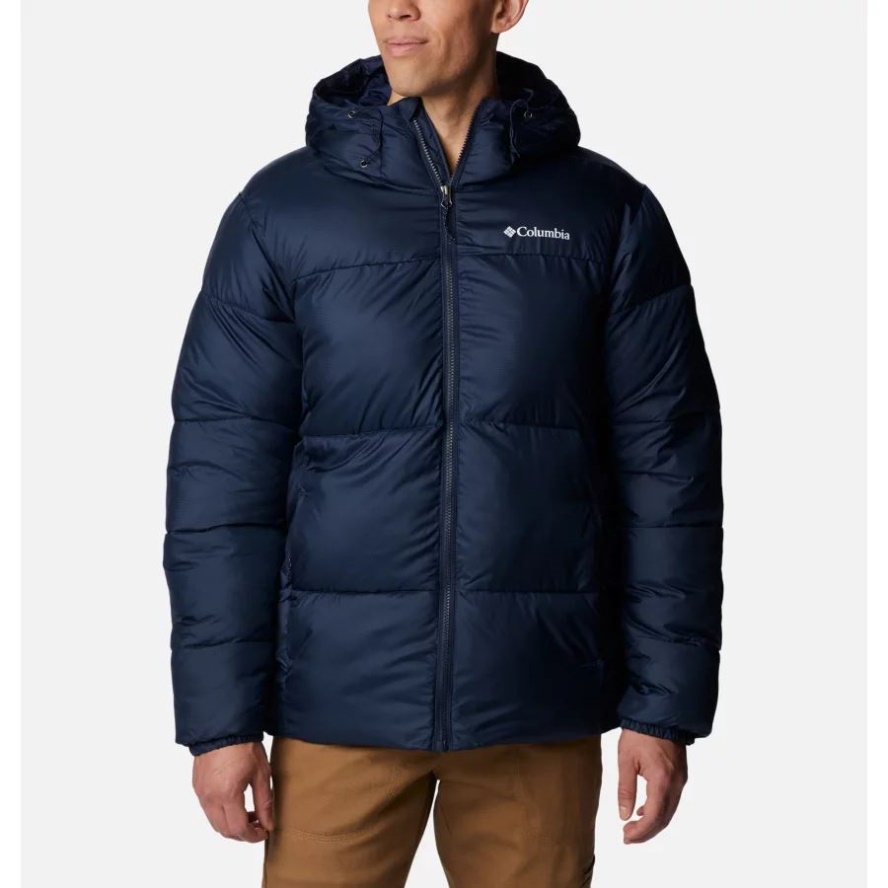 Columbia Sale Collegiate Navy Men's Puffect Hooded Puffer Jacket