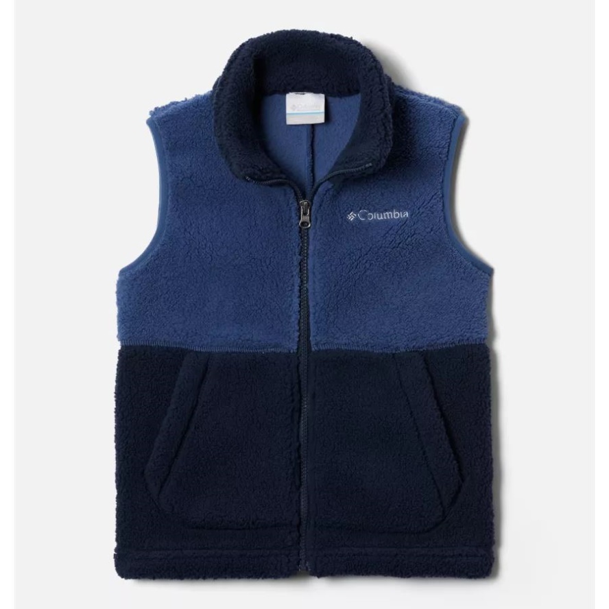 Columbia Sale Collegiate Navy/Night Tide Boys' Rugged Ridge Sherpa Vest