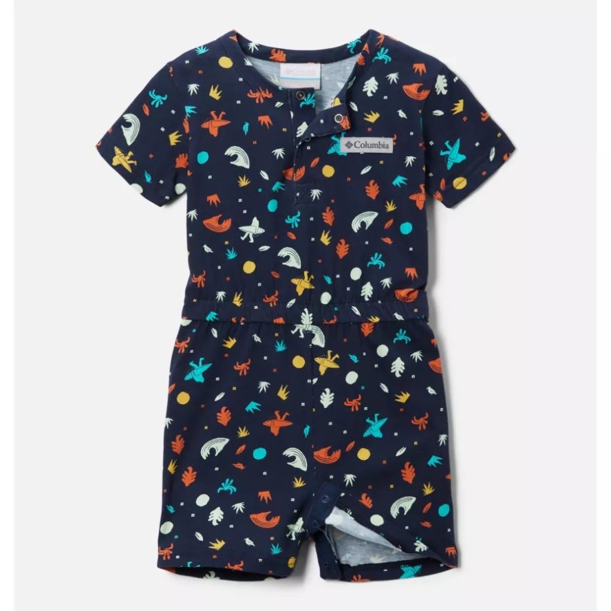 Columbia Sale Collegiate Navy Sasquatch Shores Toddler Little Sur Playsuit