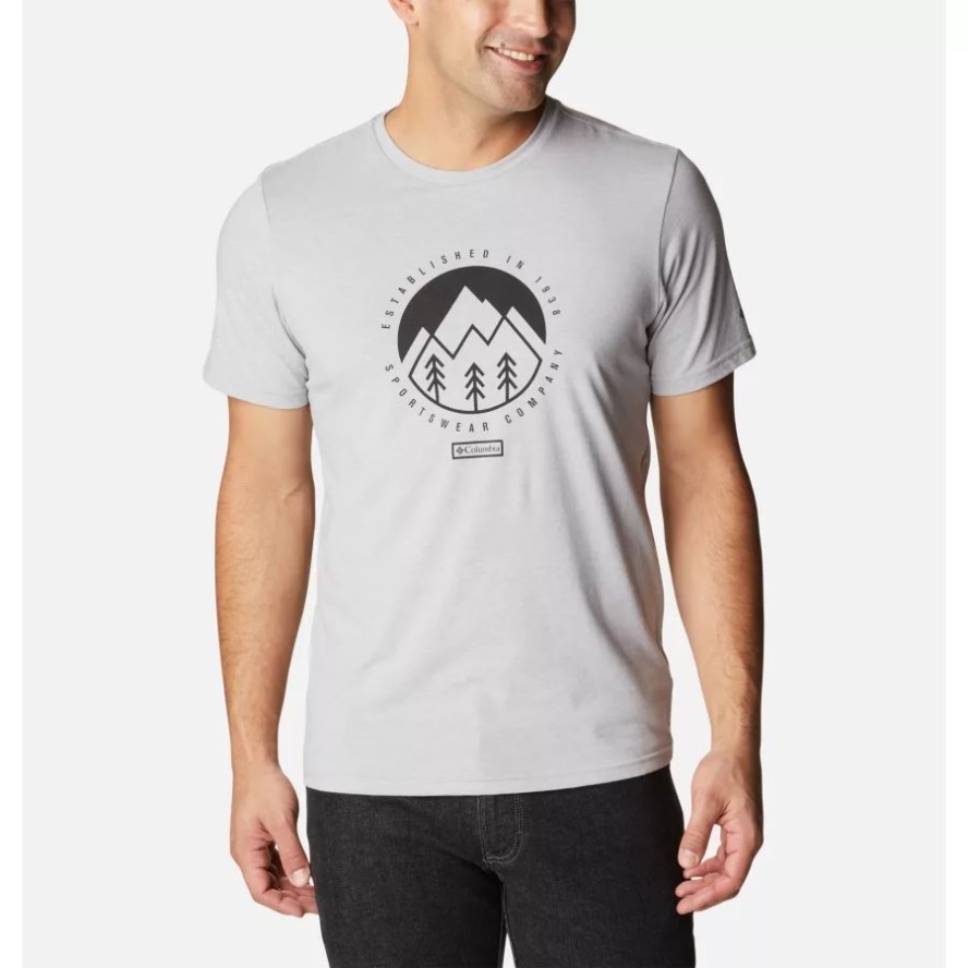Columbia Sale Columbia Sale Grey Heather/Outdoor Park 2 Men's Rapid Ridge Graphic Tee