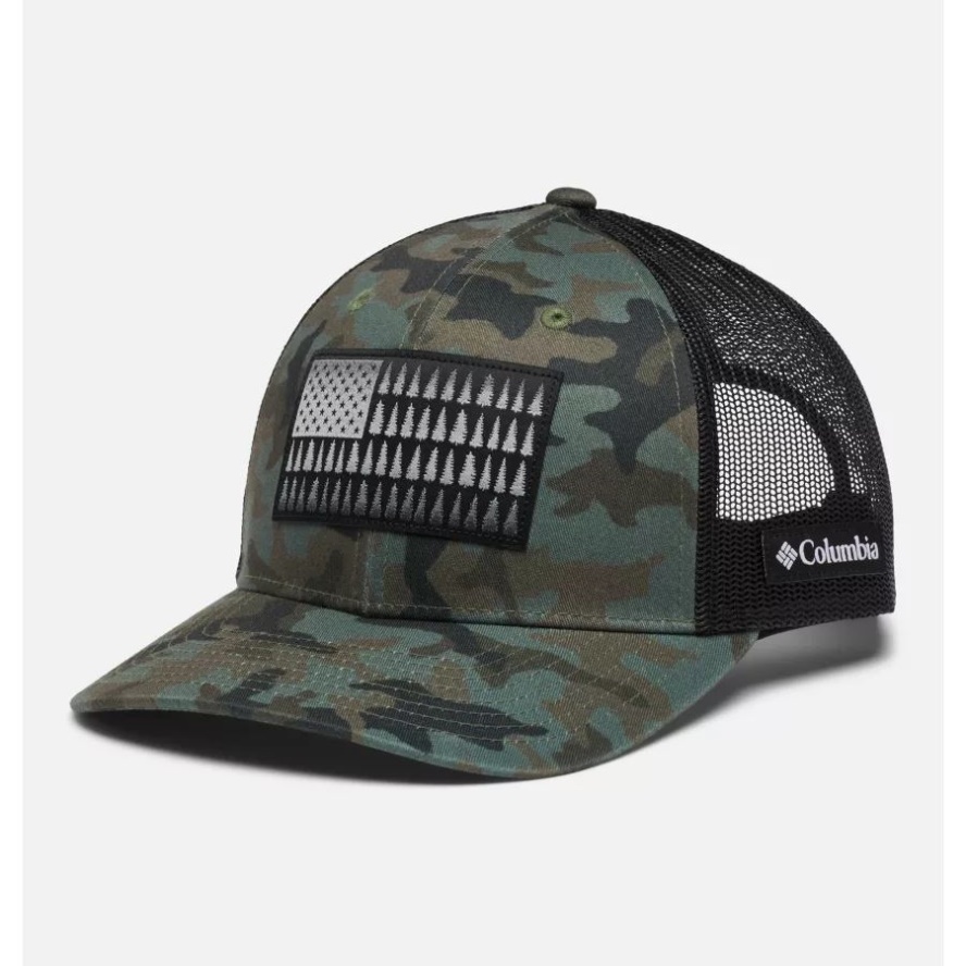 Columbia Sale Columbia Sale Tree Flag Mesh Snapback Low Crown Cypress Trad Camo