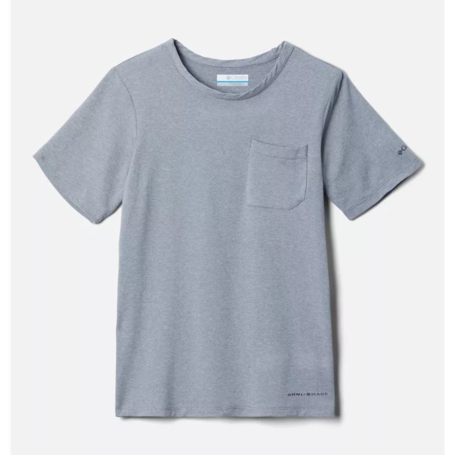 Columbia Sale Cool Grey Heather Boys' Tech Trail T-Shirt