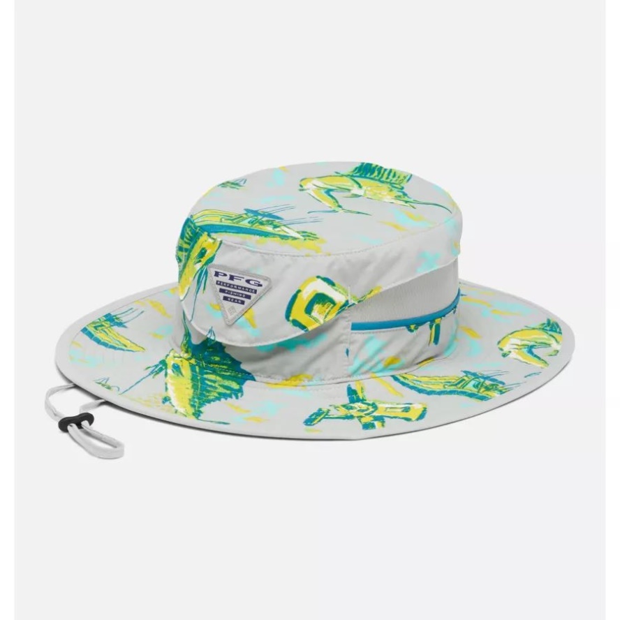 Columbia Sale Cool Grey/Reel Dreamz Print PFG Super Backcast Booney Hat