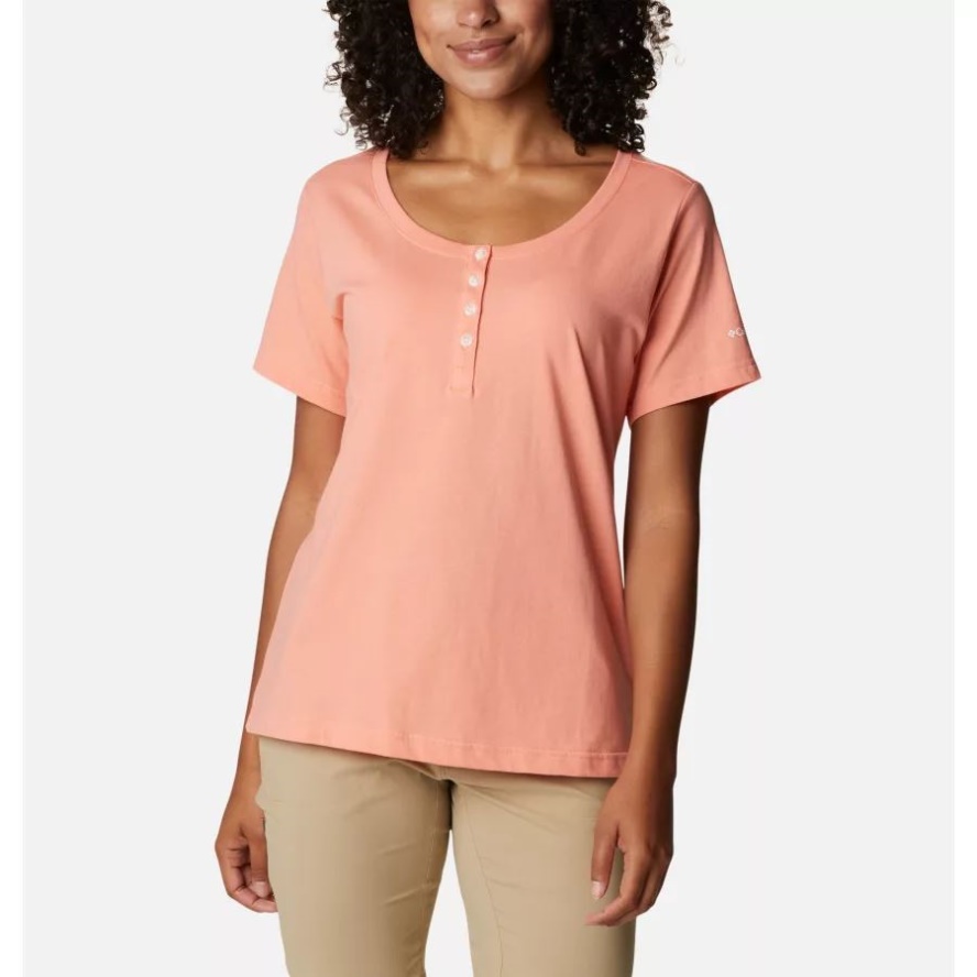 Columbia Sale Coral Reef Women's Sapphire Point Henley