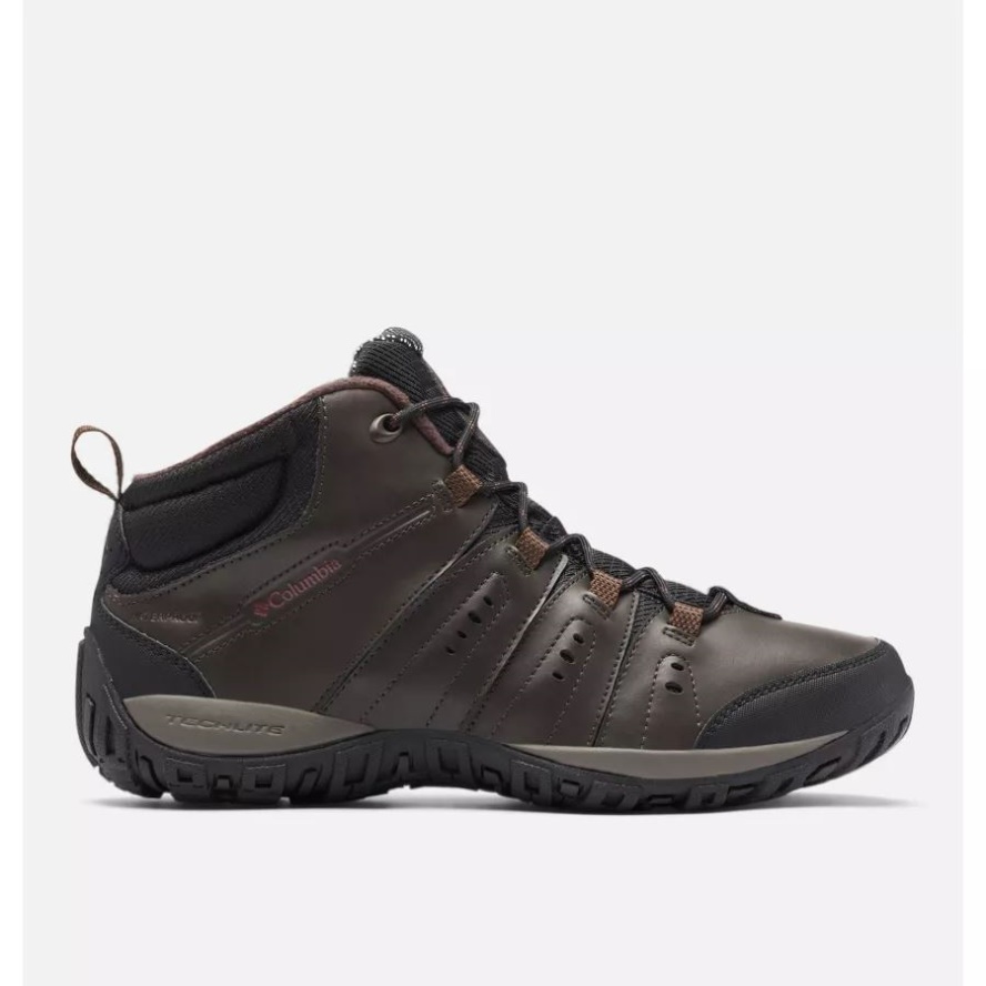 Columbia Sale Cordovan/Garnet Red Men's Woodburn II Waterproof Omni-Heat Shoe