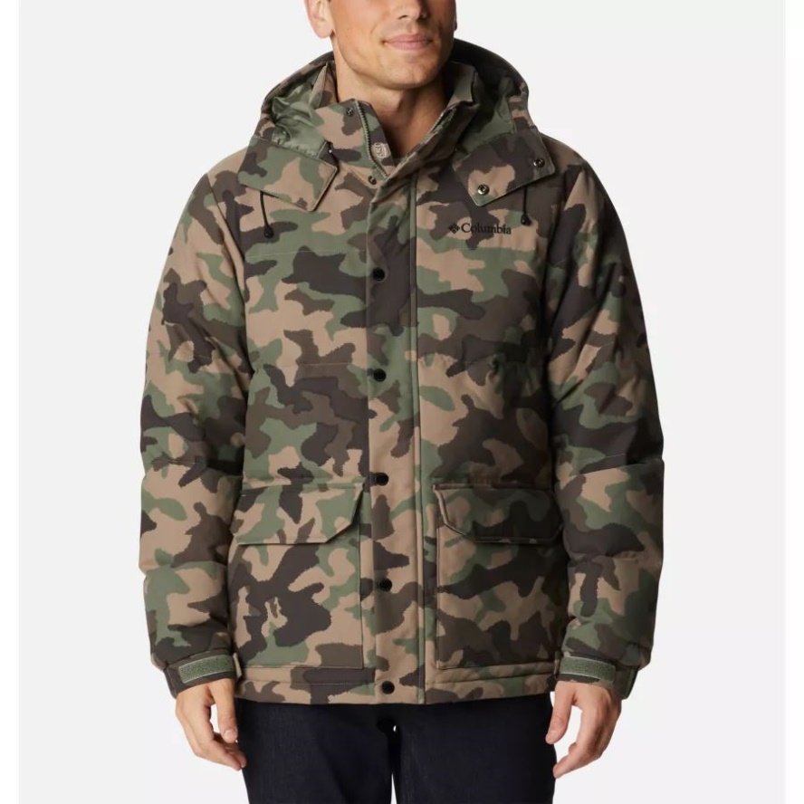 Columbia Sale Cypress Traditional Camo Canvas Men's Rockfall II Omni-Heat Infinity Down Jacket