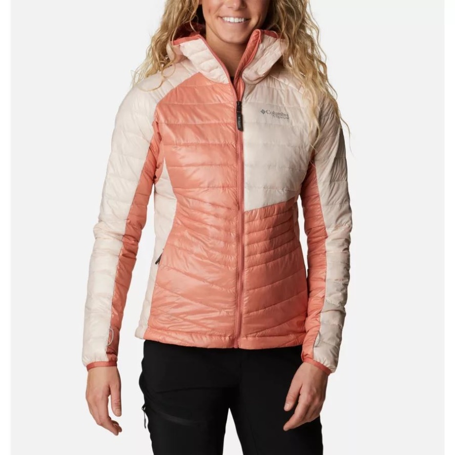 Columbia Sale Dark Coral/Peach Blossom Women's Platinum Peak Hooded Jacket