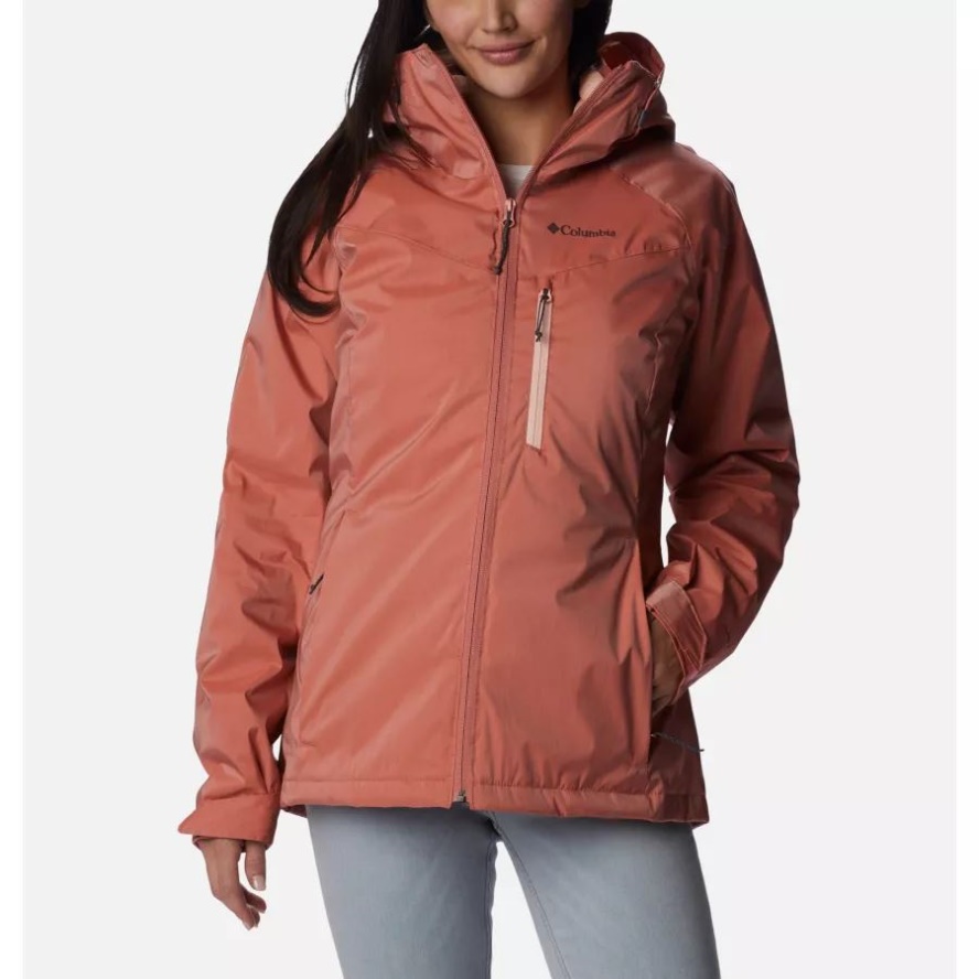 Columbia Sale Dark Coral Sheen Women's Oak Ridge Interchange Jacket