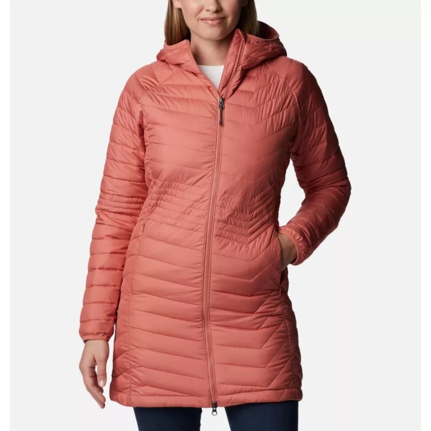 Columbia Sale Dark Coral Women's Powder Lite Mid Insulated Jacket