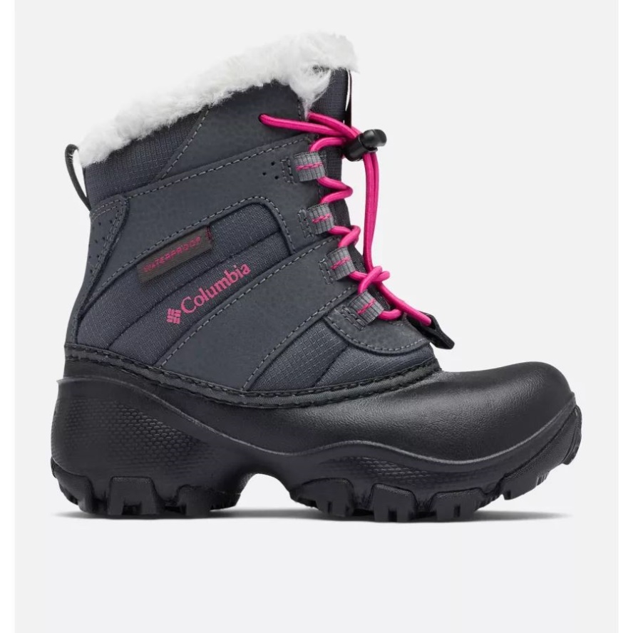 Columbia Sale Dark Grey/Haute Pink Youth Rope Tow III Waterproof Boot