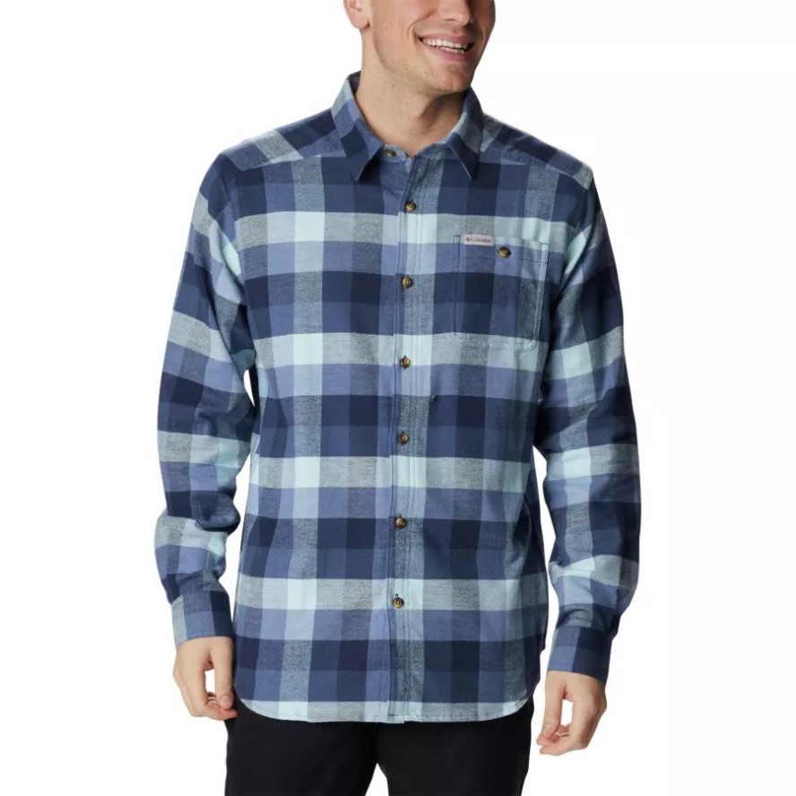 Columbia Sale Dark Mountain Buffalo Check Men's Cornell Woods Flannel Shirt