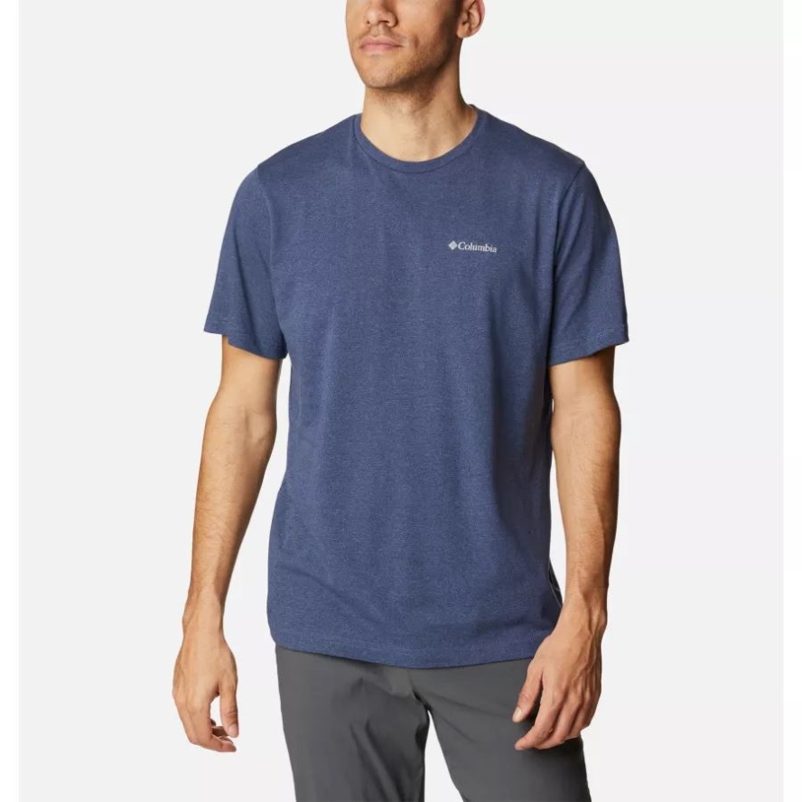 Columbia Sale Dark Mountain Heather Men's Thistletown Hills Short Sleeve Shirt