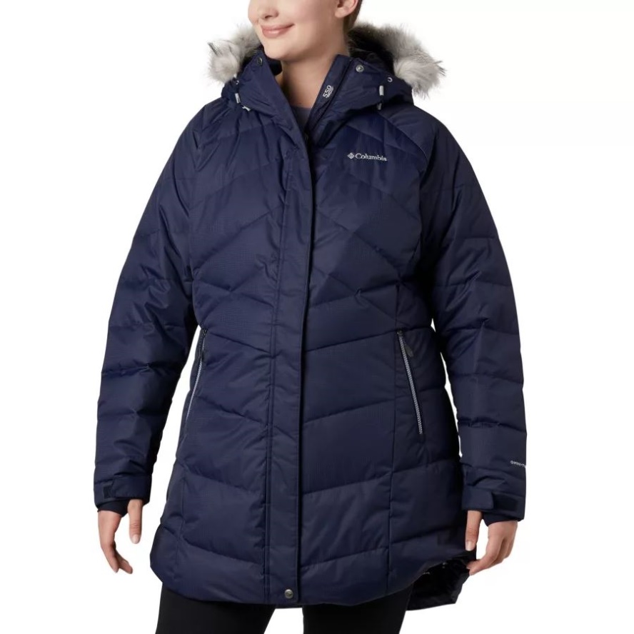 Columbia Sale Dark Nocturnal Women's Lay D Down II Mid Jacket Plus Size