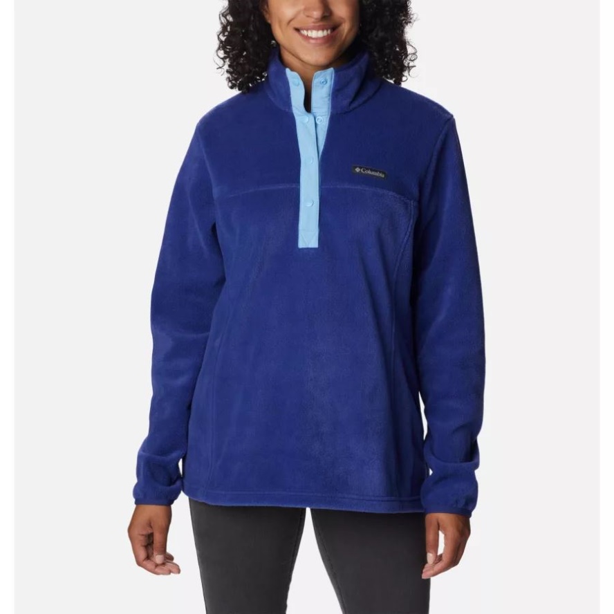 Columbia Sale Dark Sapphire/Vista Blue Women's Benton Springs 1/2 Snap Pullover