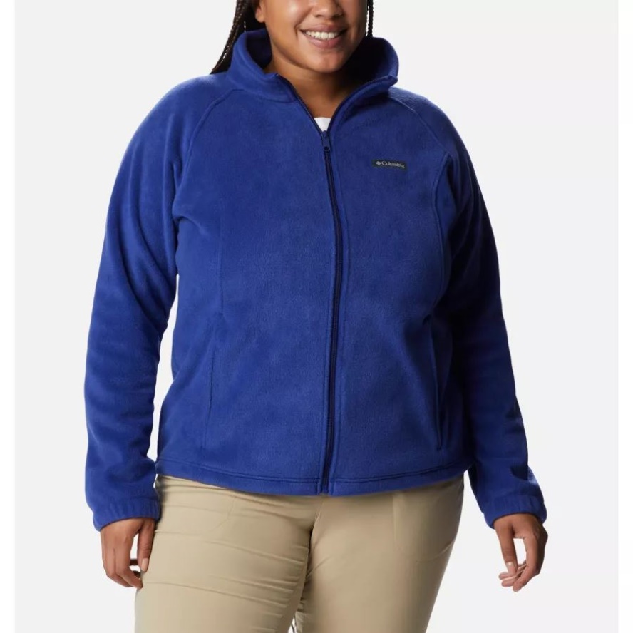Columbia Sale Dark Sapphire Women's Benton Springs Full Zip Plus Size