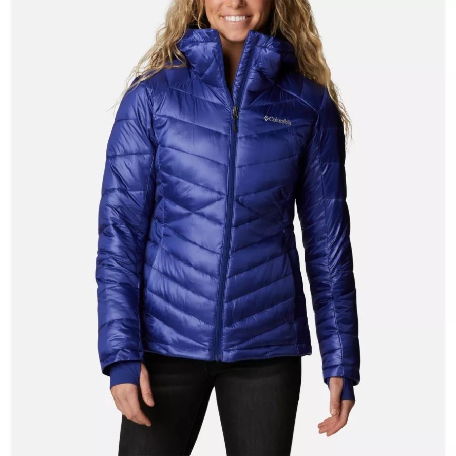 Columbia Sale Dark Sapphire Women's Joy Peak Omni-Heat Infinity Insulated Hooded Jacket