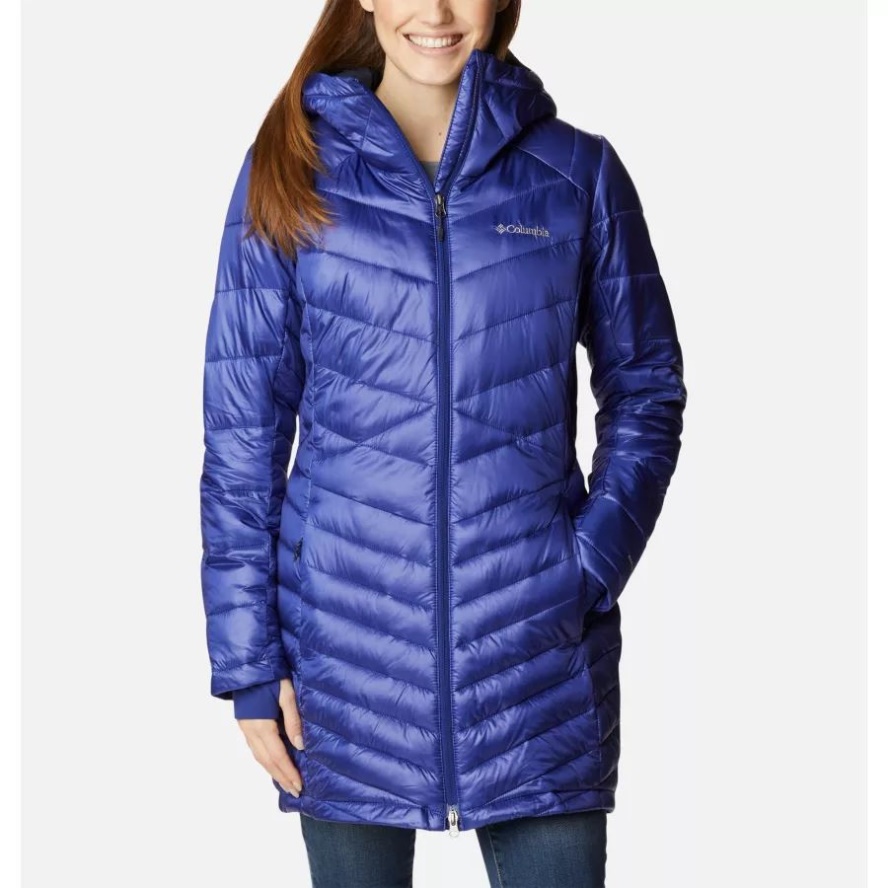 Columbia Sale Dark Sapphire Women's Joy Peak Omni-Heat Infinity Mid Insulated Hooded Jacket