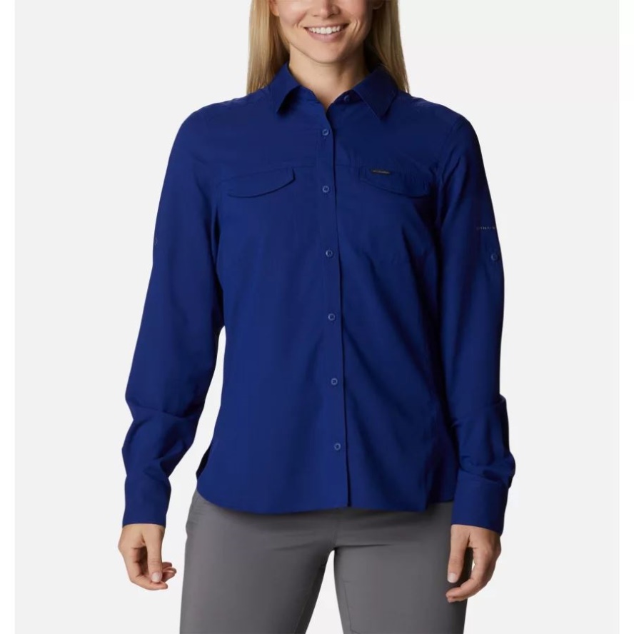 Columbia Sale Dark Sapphire Women's Silver Ridge Lite Long Sleeve