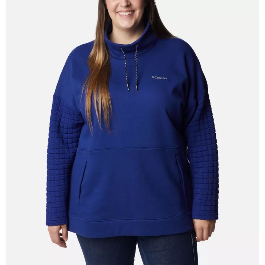 Columbia Sale Dark Sapphire Women's Sunday Summit Oversized Funnel Pullover Plus Size