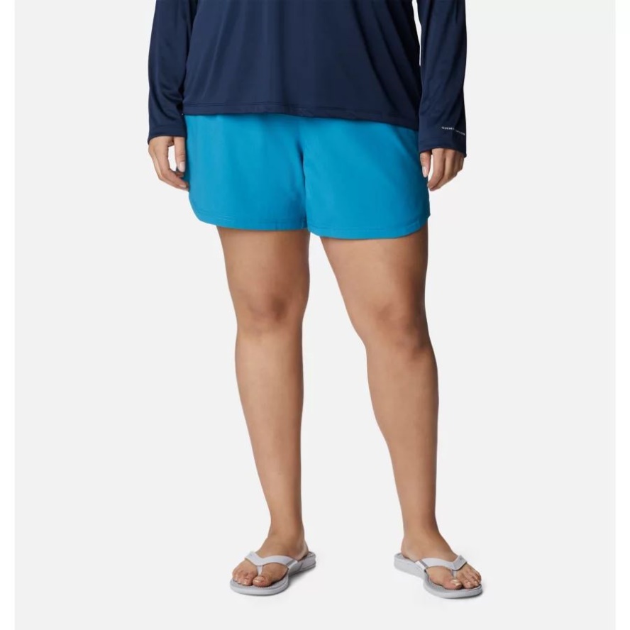 Columbia Sale Deep Marine Women's PFG Tamiami Pull-on Shorts Plus Size