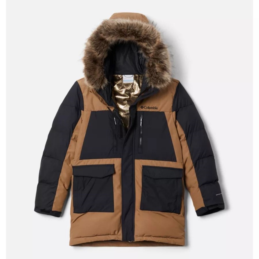 Columbia Sale Delta/Black Boys' Marquam Peak Fusion Omni-Heat Infinity Insulated Parka