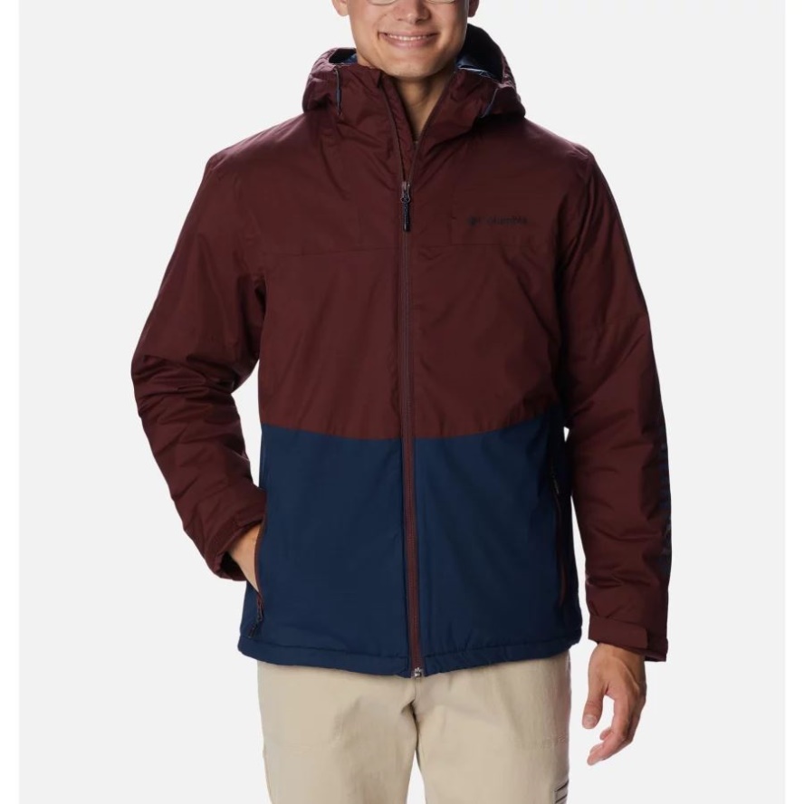 Columbia Sale Elderberry/Collegiate Navy Men's Point Park Waterproof Insulated Jacket