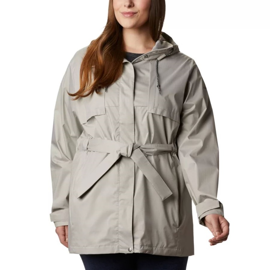 Columbia Sale Flint Grey Women's Pardon My Trench Rain Jacket Plus Size