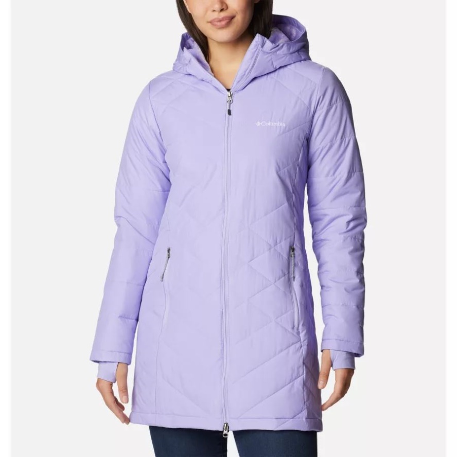 Columbia Sale Frosted Purple Women's Heavenly Long Hooded Jacket