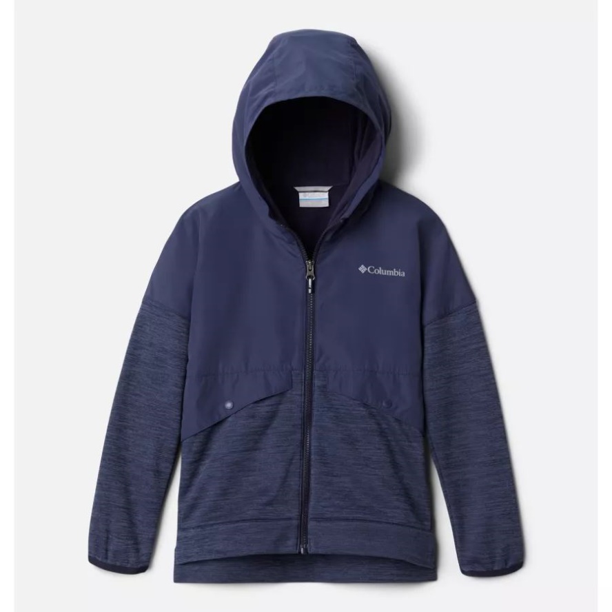 Columbia Sale Girl's Out-Shield Dry Fleece Nocturnal Solid/Dark Nocturnal Heather