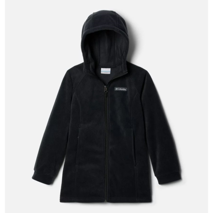 Columbia Sale Girls' Benton Long Fleece Hoodie Black