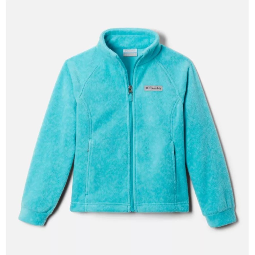 Columbia Sale Girls' Benton Springs II Printed Fleece Jacket Geyser Terrain