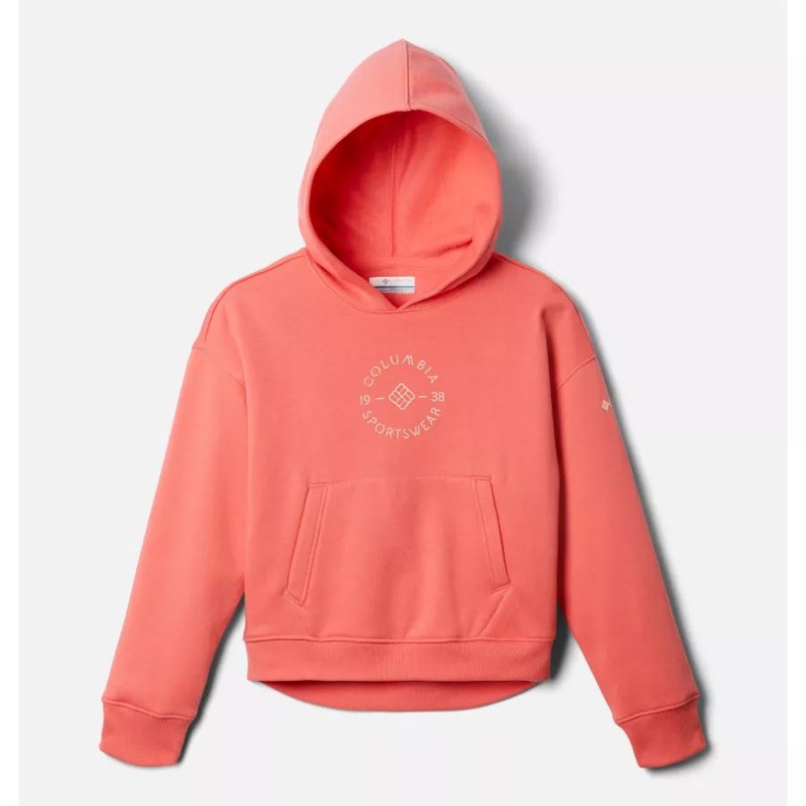 Columbia Sale Girls' Columbia Sale Trek Novelty Hoodie Blush Pink