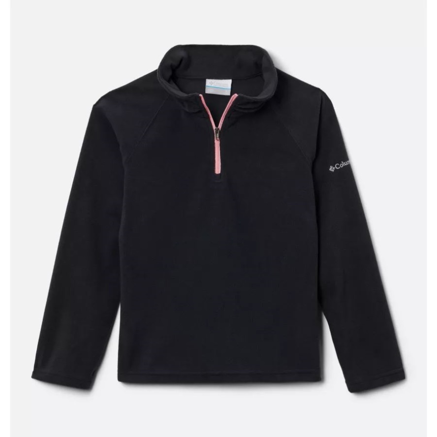 Columbia Sale Girls' Glacial Fleece 1/4 Zip Pullover Black
