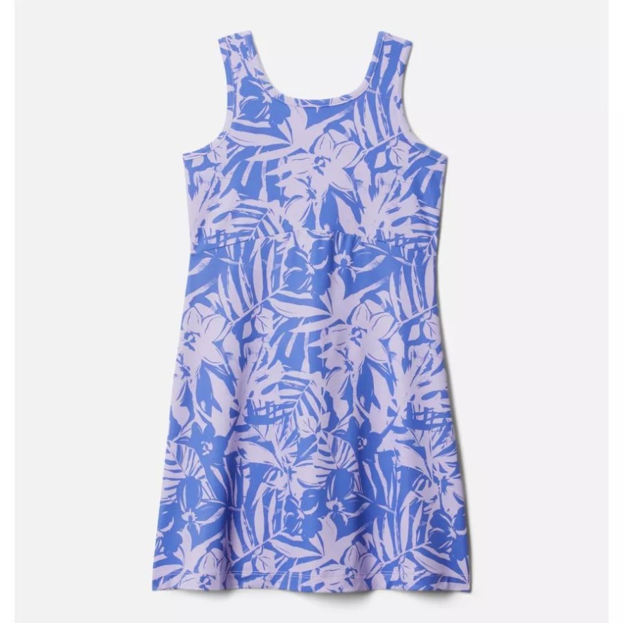 Columbia Sale Girls' PFG Freezer Dress II Violet Sea Palmtropics