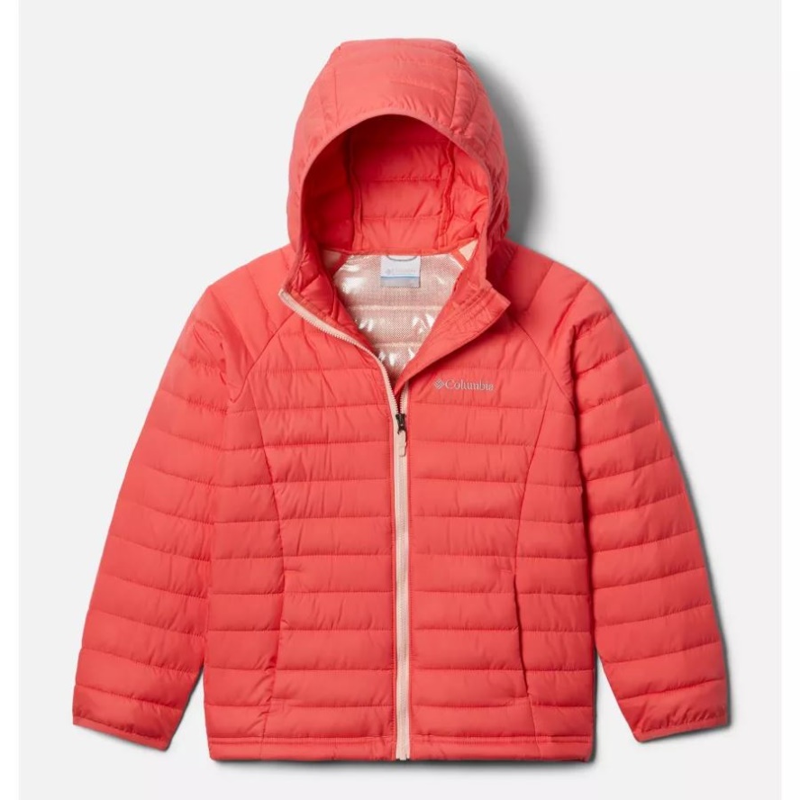 Columbia Sale Girls' Powder Lite Hooded Jacket Blush Pink