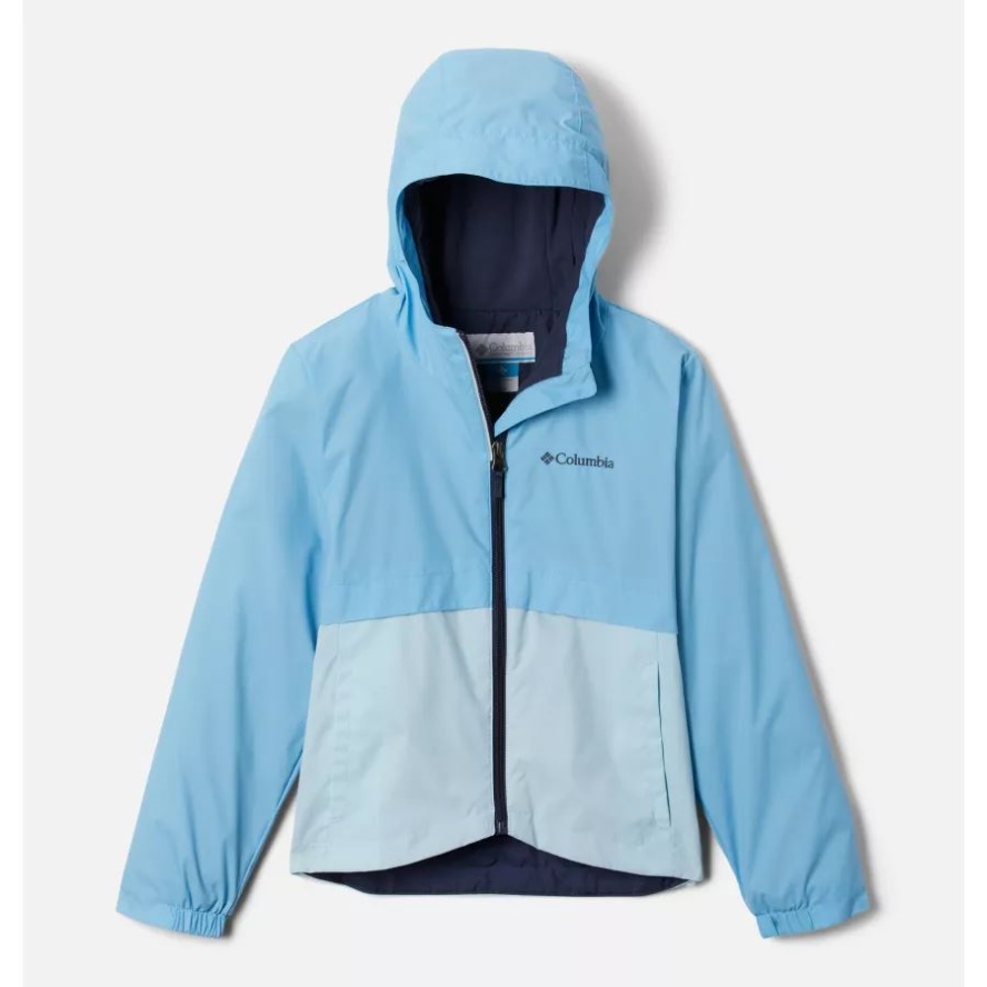 Columbia Sale Girls' Rain-Zilla Jacket Vista Blue/Spring Blue