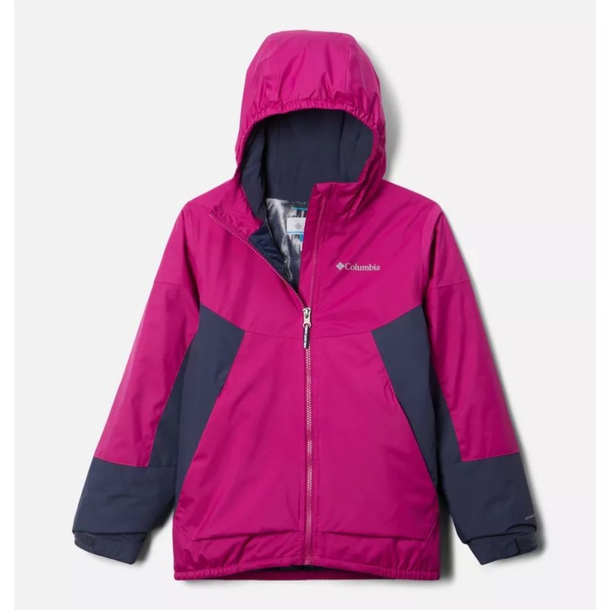 Columbia Sale Girls' Snow Problem Jacket Wild Fuchsia/Nocturnal