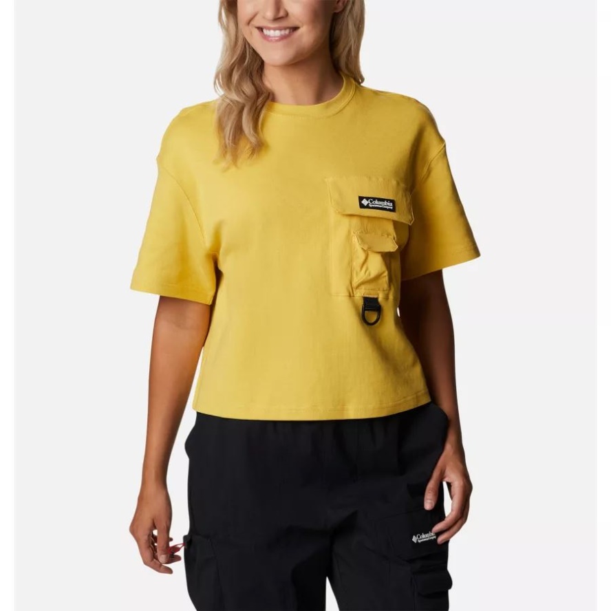 Columbia Sale Golden Nugget Women's Field Creek Cropped T-Shirt