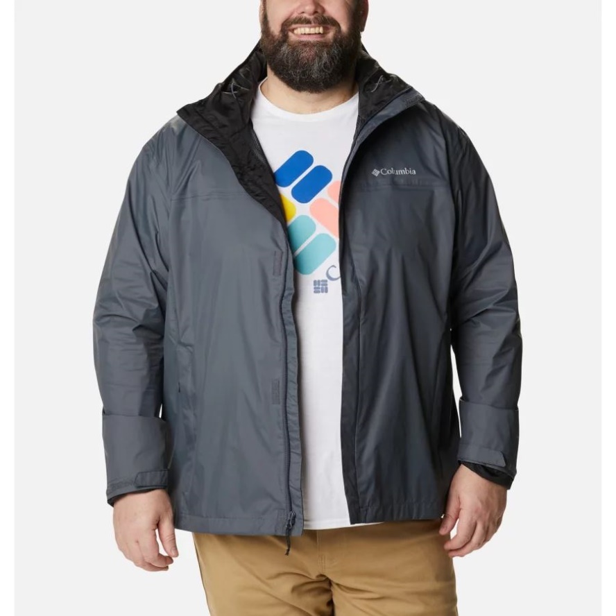 Columbia Sale Graphite Men's Watertight II Rain Jacket Big