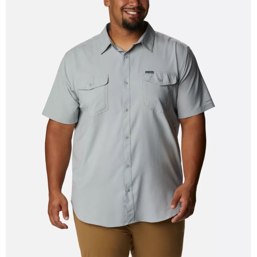 Columbia Sale Grey Columbia Sale Men's Utilizer II Solid Short Sleeve Shirt Big