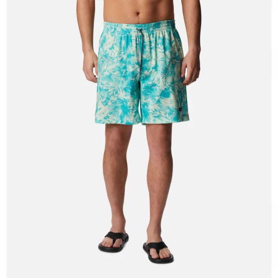 Columbia Sale Ice Green Sketchy Paradise Men's Summertide Stretch Printed Shorts