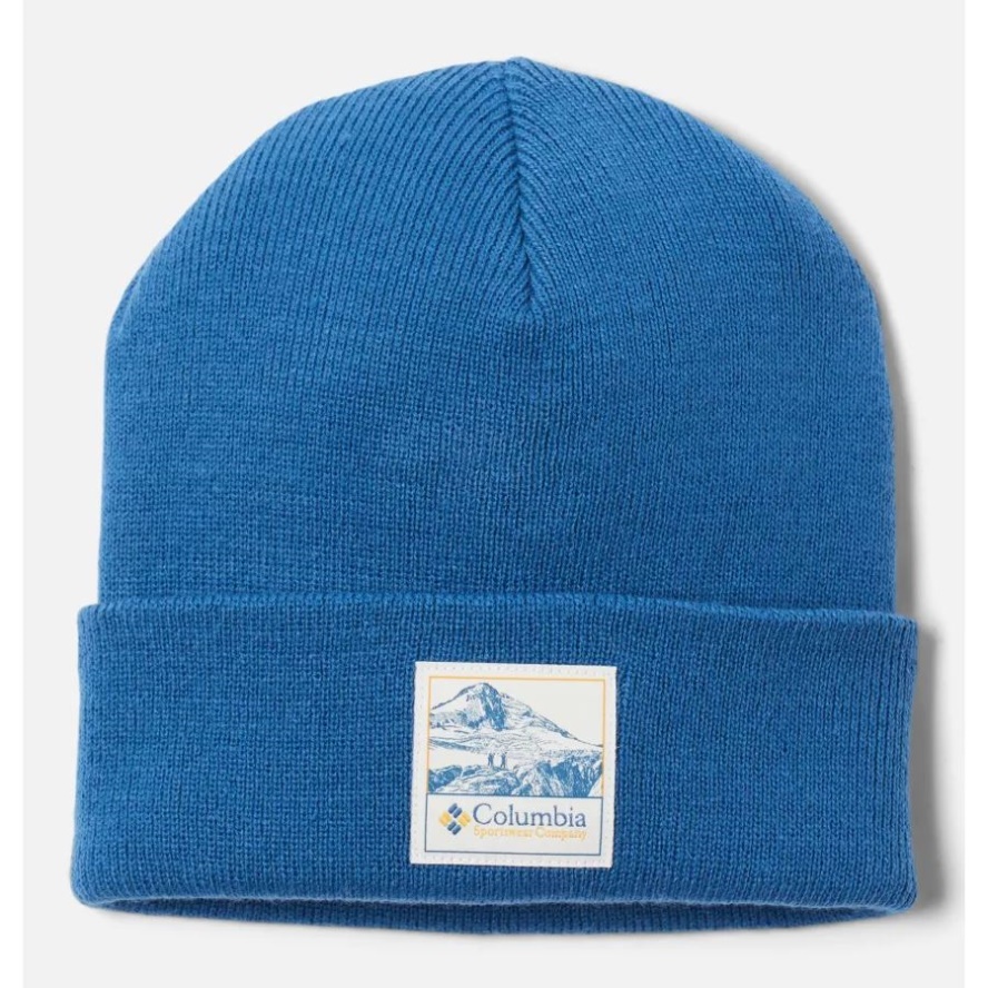 Columbia Sale Impulse Blue/Icons Patch Unisex City Trek Heavyweight Beanie
