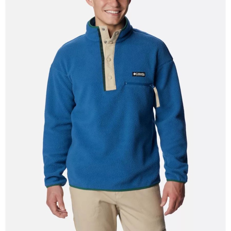 Columbia Sale Impulse Blue Men's Helvetia Half Snap Fleece
